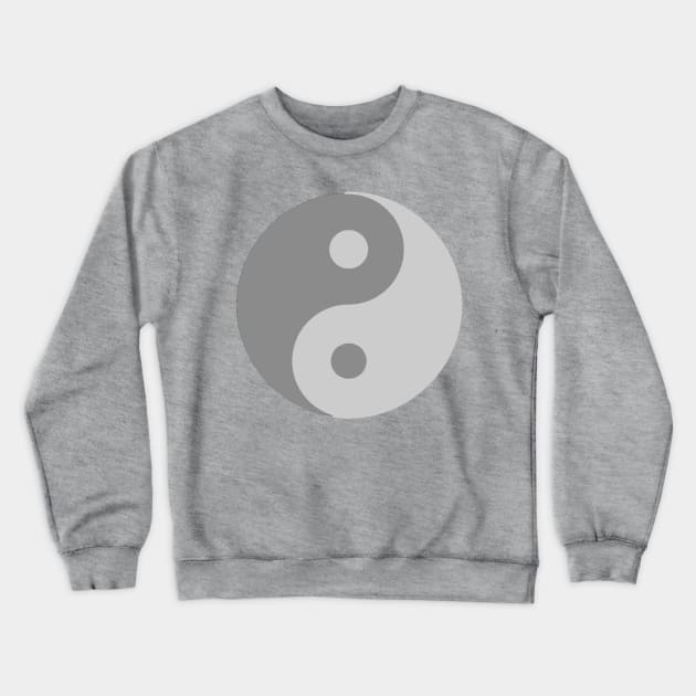 Yin Yang Shades of Gray Crewneck Sweatshirt by NovaOven